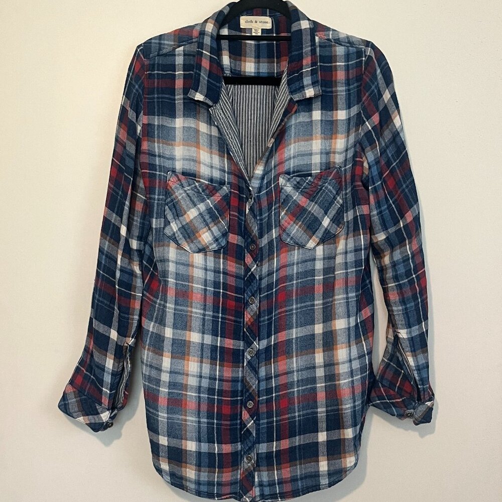 Cloth & Stone Oversize Flannel Shirt